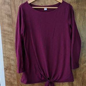 Three quarter sleeves shirt